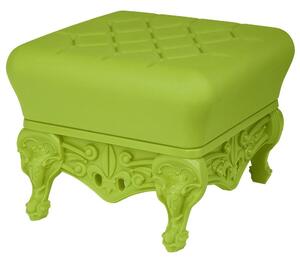 Slide little prince of love pouf abbinabile alla poltrona queen of love, colore lime green