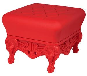 Slide little prince of love pouf abbinabile alla poltrona queen of love, colore flame red