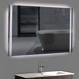 VERTICAL - Specchio bagno con luce LED cm 120x70 Touch Design