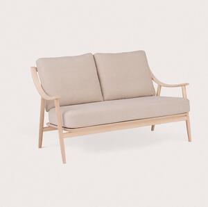 Divano a due posti marino sofa di ercolani realizzato in legno massello e rivestito in tessuto