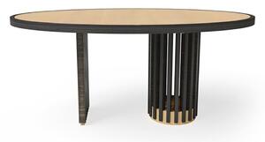 Tavolo ovale aalto di laengsel realizzato in legno di betullo, misure piano cm 220 x 100 x h 76