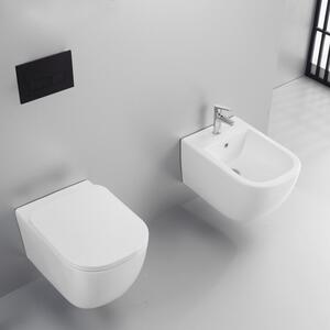 NOOK - Sanitari sospesi filo muro wc Rimless coprivaso e bidet