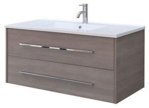 Mobile bagno sospeso 2 cassetti cm 100 Hawaii Stone Mobile con Lavabo