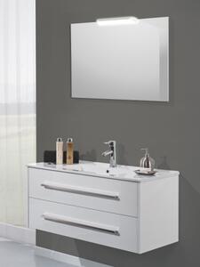 Mobile bagno sospeso 2 cassetti cm 100 Hawaii Bianco Lucido Completa