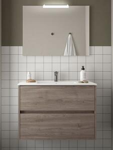 Mobile bagno sospeso in legno cm 80 Noja Eternity Completa