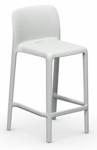 Connubia sgabello bayo cb1984 adatto per interni ed esterni disponibile in due misure e più finiture, colore bianco, dimensione altezza 90 cm