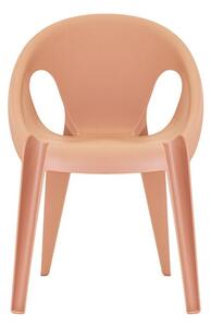 Magis bell chair sedia da giardino realizzata con rifiuti industriali 100% riciclabili, colore rosa