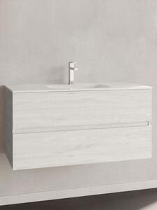 Mobile bagno sospeso cm 80 modello ANDRE PLUS Alaska Mobile con Lavabo