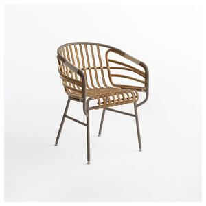 Casamania raphia rattan la sedia iconica disponibile in diverse finiture, colore beige