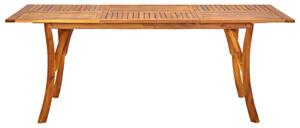 Tavolo da Giardino 201,5x100x75 cm in Legno Massello di Acacia