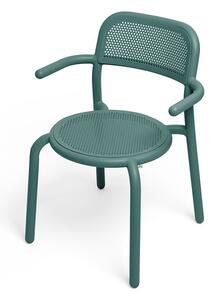 Fatboy armchair tonì sedia con braccioli di adatta per interni ed esterni, colore pine green