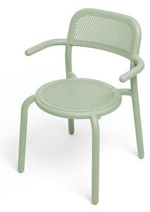 Fatboy armchair tonì sedia con braccioli di adatta per interni ed esterni, colore mist green