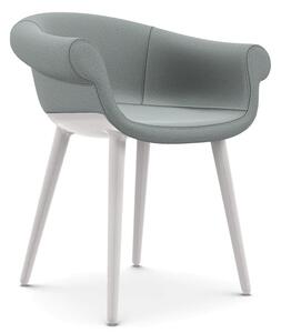 Magis cyborg lord poltrona di design disegnata da marcel wanders in diverse finiture, struttura bianco lucido, colore pantone