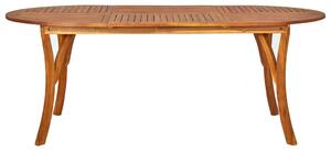 Tavolo da Giardino 201x100x75 cm in Legno Massello di Acacia