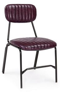 Bizzotto sedia vintage debbie disponibile in tre diverse finiture, colore bordeaux