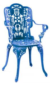 Seletti industry armchair sedia da giardino disegnata da studio job, colore blu