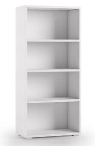 Libreria 4 vani texture 3d L60xP30xH130 cm CONTEMPORARY Bianco