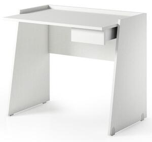 Scrivania porta pc L90xP60xH80 cm CONTEMPORARY Bianco effetto legno