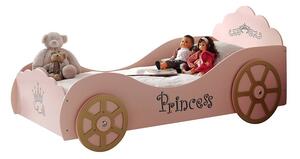 Auto letto a forma di auto principessa pinky