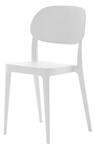 Alma design amy sedia disponibile in varie finiture con braccioli o senza, colore bianco, struttura senza braccioli