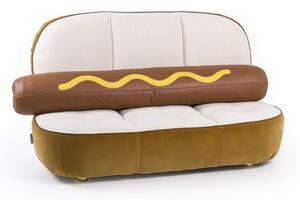 Seletti hot dog sofà divano disponibile con cuscini o senza, composizione standard