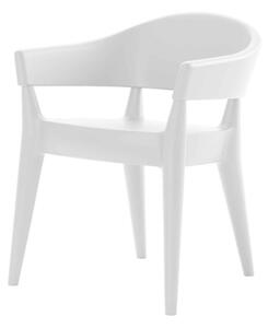 Alma design jo poltroncina struttura in polietilene disponibile in varie finiture, colore bianco