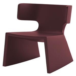 Alma design meg poltrona struttura in polietilene disponibile in varie finiture, colore bordeaux