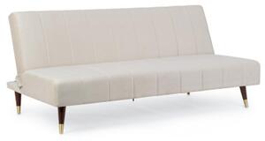 Divano letto 3 posti in velluto ALMA Beige