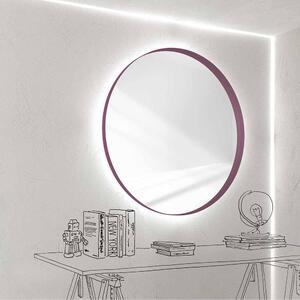 Specchio da parete fullmoon di minottiitalia disponibile in varie dimensioni e finiture, dimensione diametro 130 cm, colore lavanda, aggiungi optional senza kit luce