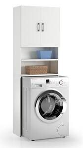 Mobile colonna universale coprilavatrice L65xP32xH195 cm LAUNDRYCOMPOS Bianco