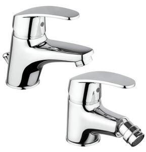 Set miscelatori bagno lavabo e bidet Piralla OFELIA Cromo