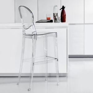 La seggiola ink stool 65-74 sgabelli in policarbonato disponibile in due dimensioni, dimensione ink stool 74