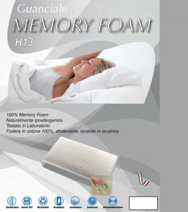 SAPONETTA5 - Cuscino in memory foam forato sfoderabile h 15 cm