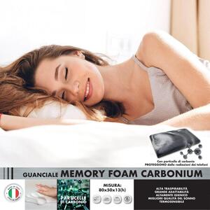 CARBON5 - Cuscino in memory foam forato sfoderabile h 15 cm