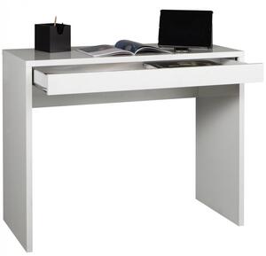 EASY - Scrivania consolle con cassetto L100 x P40 x H80 cm Bianco laccato