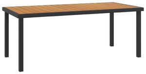 Tavolo da Giardino Marrone 190x90x74,5 cm cm in Alluminio e WPC