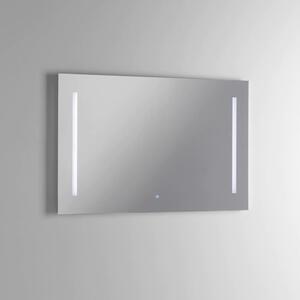 Specchio da bagno kio con illuminazione frontale a led e sensore touch