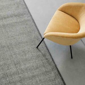 Bizzotto chathu tappeto moderno realizzato in lana e cotone, colore grigio scuro