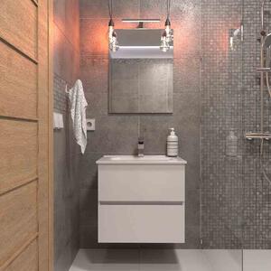 Composizione bagno aygo 60 da 4 pezzi disponibile in varie finiture, finiture bianco lucido