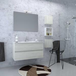 Composizione bagno aygo 100 da 4 pezzi disponibile in varie finiture, finiture matrix