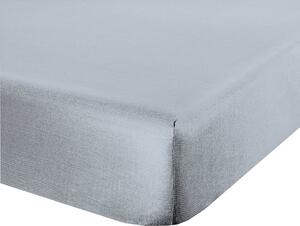 Lenzuolo letto sotto lenzuola con angoli flanella caldo cotone 100% cotone Made in Italy GRIGIO PERLA - SINGOLO