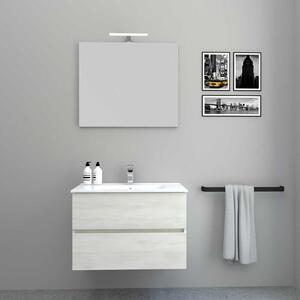 Composizione bagno aygo 80 da 4 pezzi disponibile in varie finiture, finiture matrix