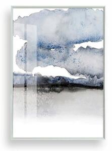 Tomasucci watercolor sea quadro con cornice in pvc