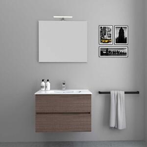 Composizione bagno aygo 80 da 4 pezzi disponibile in varie finiture, finiture noce