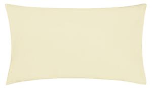 Coppia di federe Set di 2 federe copricuscino guanciale Letto 50x80 cm in flanella caldo cotone 100% cotone Made in Italy PANNA