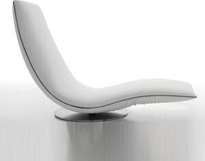 Tonin casa ricciolo poltrona chaise loungue con meccanismo pieghevole, colore bianco