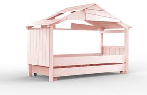 Letto per bambini star singolo o piazza e mezza di mathy by bols con cassetto, colore rosa, dimensioni singolo larghezza 90 - lunghezza 190