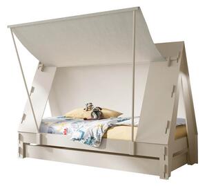 Letto per bambini tenda singolo o a una piazza e mezza di mathy by bols con cassetto, colore bianco, dimensioni singolo larghezza 90 - lunghezza 190