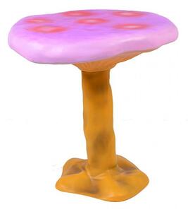 Seletti amanita tavolo rotondo a forma di fungo in fiberglass designer marcantonio, colore rosa