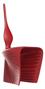 Vondom biophilia sedia per interno ed esterno disegnata da ross lovegrove, colore rosso